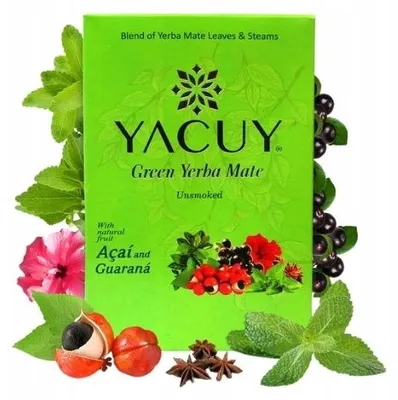 Zdjęcie produktu dla Yerba Mate Yacuy Green Guarana 500g - Brazylijska