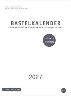 Obrázok produktu pre Prémiový kalendár na tvorenie, biely, formát A4, 2027