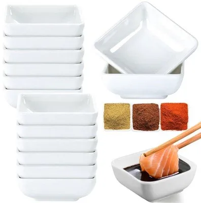 Productafbeelding van Set van 12 Kleine Dipkommen - 7.5 x 7.5 cm voor Snacks en Sauzen
