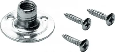 Produktbild von 4er Set HETTICH Montagesockel Stahl verzinkt, L.10,5 mm