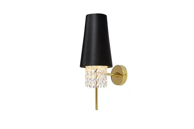 Produktbild von GTV - Wandleuchte NESTO 2, 5970, AC220-240V, 50/60Hz, 1*E27, max.40W, schwarz/gold