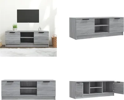 Produktbild von vidaXL TV Schrank Grau Sonoma 102x35x36,5 cm Holzwerkstoff - TV-Schrank - TV-Schränke - TV-Möbel - TV-Ständer