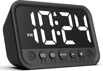 Immagine prodotto di Orologio digitale a LED – Sveglia da comodino – Orologio da camera da letto – Modello da comodino robusto