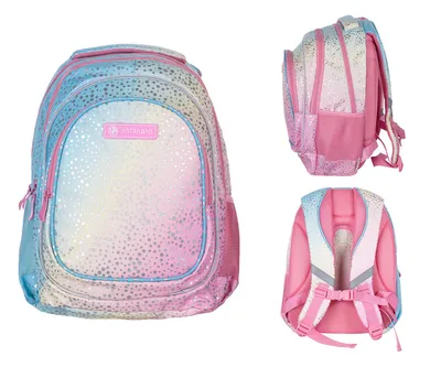 Produktbild von ASTRA Rucksack Schulrucksack bis 1. Klasse Schultasche RANZEN OMBRE RAINBOW DUST