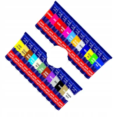 Produktbild von Van Bleiswijck Acrylfarben Set Kinder 24 Farben 12ml Malset