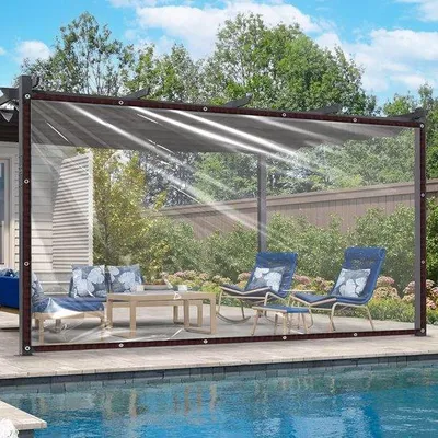 Immagine prodotto di Tenda trasparente impermeabile 2 m x 5 m per balconi e giardini