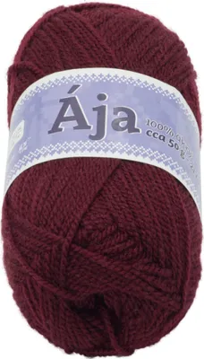 Zdjęcie produktu dla Przędza ÁJA – 50 g / 217 m – bordowa