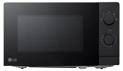 Produktbild von LG MS2082F, Arbeitsplatte, Solo-Mikrowelle, 20 l, 700 W, Drehregler, Schwarz