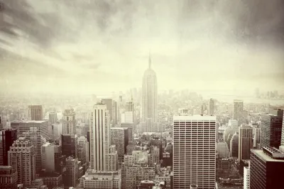 Produktbild von Muralo Fototapete Stadt NY 152.5 (B) x 104 (H) cm Vlies Tapete Wandtapete New York Wolkenkratzer Wohnzimmer Schlafzimmer moderne Wandbild Architektur Wand Dekoration