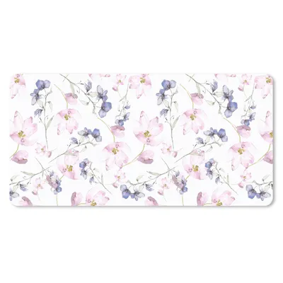 Produktbild von MuchoWow® Schreibtischunterlage Blumen - Aquarell - Bohème - Muster 80x40 cm - XXL Mauspad - Gaming Mauspad