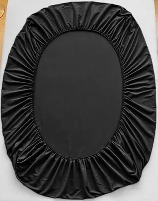 Produktbild von Schwarzes Jersey-Spannbettlaken 80-90x200+30