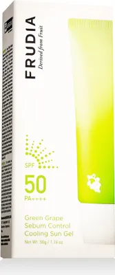 Zdjęcie produktu dla Frudia Green Grape Sebum Control Cooling Sun Gel SPF 50 PA++++ 50 g