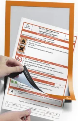 Obrázok produktu pre Durable DURAFRAME, A4, Oranžová, Na výšku/na šírku, 10 kusov