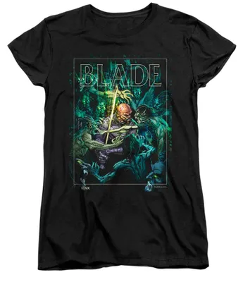 Productafbeelding van Blade - "Surrounded" T-shirt voor dames, gemaakt van ringgesponnen katoen, aansluitende pasvorm, model TV35137 (maat M) (zwart)
