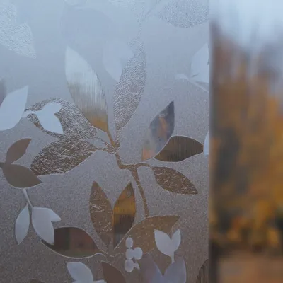 Produktbild von Vitrostatic Fensterfolie Blätter 3D - 45x150cm