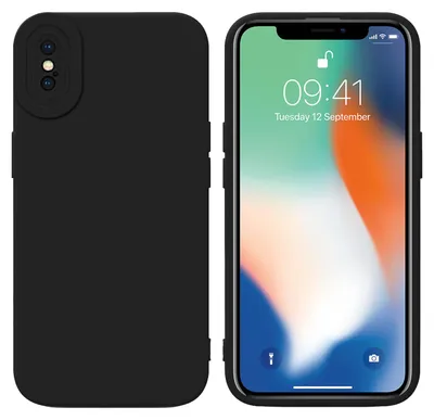 Obrázok produktu pre Cadorabo puzdro pre Apple iPhone X / XS Protective Case in Black TPU Silicone Etui Case Kryt mobilného telefónu