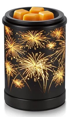 Elektrische Duftlampe mit Feuerwerk-Effekt, warmes Licht, 25 W