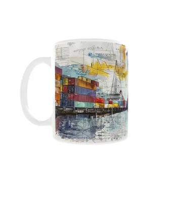 Produktbild von Becher 300ml Holiday City Travel Hamburg Hafen