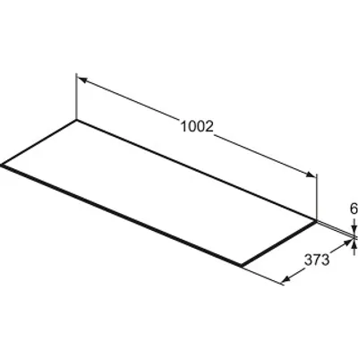 Produktbild von Ideal Standard Conca Keramikkonsole 100 x 37,3 cm
