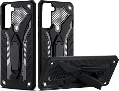 Produktbild von König Design Hülle kompatibel mit Samsung Galaxy S21 Plus Kunststoff Soft Handyhülle - Handy Case Schwarz