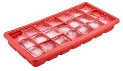 Productafbeelding van JATA AC40, 21 stuks, Vierkant, IJsblokjesvorm, Rood, Siliconen, 290 mm