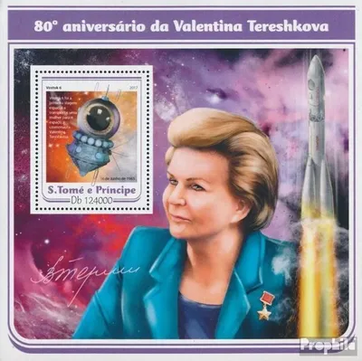 Produktbild von Briefmarken Sao Tome e Principe 2017 Mi Block 1291 (kompl. Ausgabe) postfrisch Walentina Tereschkowa