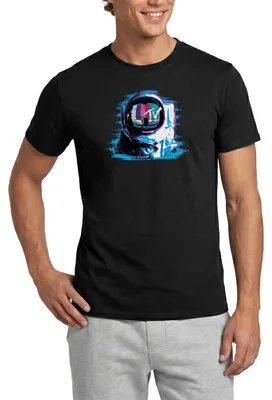 Produktbild von Spreadshirt MTV Astronaut Mit MTV-Logo Männer T-Shirt, S, Schwarz