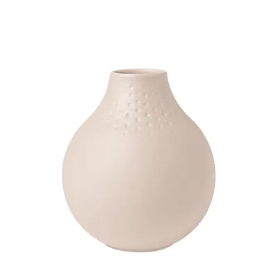 Image de Villeroy & Boch Manufacture Collier beige Vase Perle petit 11,5x11,5x12cm