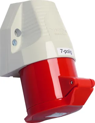 Produktbild von WALTHER-WERKE Wandsteckdose 16A 7P 400V 6h IP44