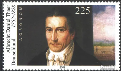 Produktbild von Briefmarken BRD (BR.Deutschland) 2002 Mi 2255II (kompl.Ausg.) Rasterung 15°/75° postfrisch Albrecht Daniel Thaer