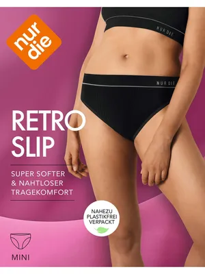 Produktbild von NUR DIE Retro Slip - schwarz - Größe 40-42