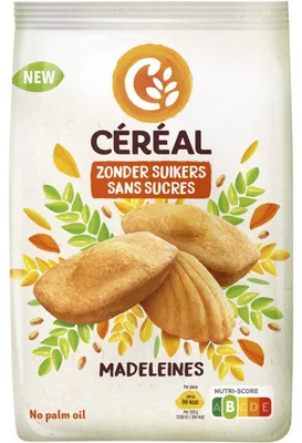 Zdjęcie produktu dla Céréal Madeleines 150g – Delikatne francuskie ciasteczka maślane, kruche i soczyste