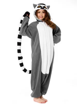 Produktbild von Lemur Overall Tierkostüm Karneval Faschingskostüm Größe: M-L