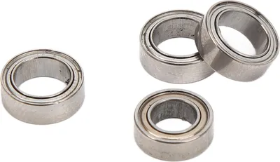 Zdjęcie produktu dla 4PCS Zestaw stalowych łożysk kulkowych do zdalnego sterowania SCY 16101 16102 16103 16201 1/16 srebrny