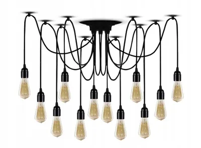 Obrázok produktu pre Závesné svietidlo tooLight JDL-04 SPIDER 12 BLACK