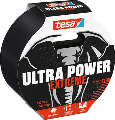 Produktbild von tesa Ultra Power Extreme repair - 10 m x 50 mm - black
