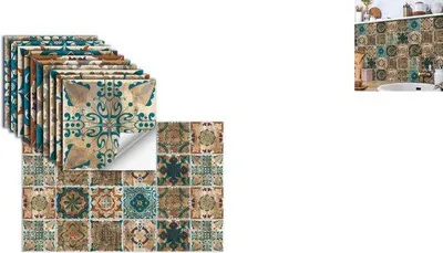 Obrázok produktu pre Sady ľahko nalepiteľných tapiet – 24-dielne – lišty na stenu – dekorácia do kuchyne a kúpeľne – 15 x 15 x 1 cm –