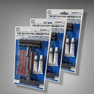 Productafbeelding van Reparatieset Autobanden - Noodreparatie Banden - Onderweg Repareren - Voor Tubeless Banden - 3 Sets - Niet Van Toepassing