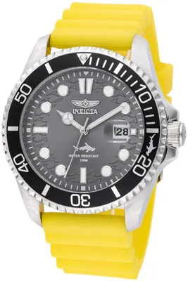 Obrázek produktu pro Invicta Pro Diver 47163 Pánské hodinky - Quartzový strojek - Nerezová ocel se šedým ciferníkem - 43 mm