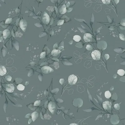 Productafbeelding van Profhome 397683-GU Landelijk behang floral en metalen accenten groen zilver 5,33 m2
