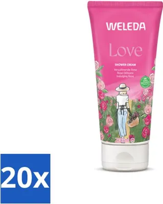 Produktbild von WELEDA - Aromadusche Love Duschcreme - 200 ml - Vorteilspack - 20 Stücke