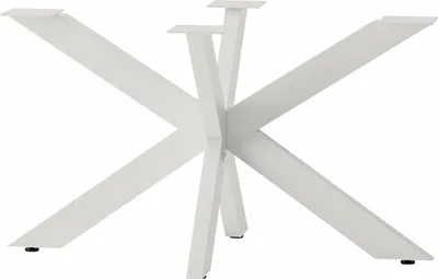 Produktbild von Tischgestell für Tischplatte, Couchtisch, Sofatisch, Beistelltisch, H43 x B50 x L80 cm, Tischbeine Metall, weiß
