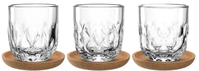 Obrázek produktu pro LEONARDO 055191, Průhledná, Sklo, Kulatý, 3 kusů, 220 ml, 80 mm