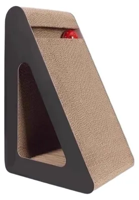 Image de Planche triangulaire pour chat - Marron - 38x27x24 cm