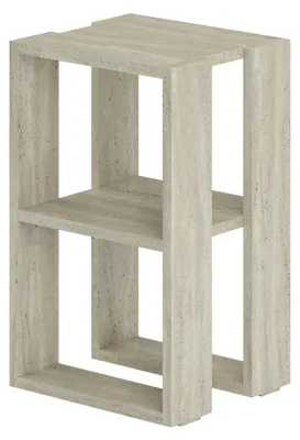 Produktbild von Nachttisch aus Holz "Lonie" 30 x 30 x 55 cm – Travertin