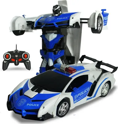 Obrázok produktu pre Jednokľúčová deformácia Robot hračka Transformácia elektrické auto model s diaľkovým ovládaním
