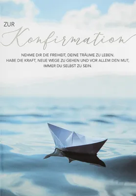 Produktbild von Konfirmation  Glückwunschkarte im Format 115 x 17cm mit Umschlag