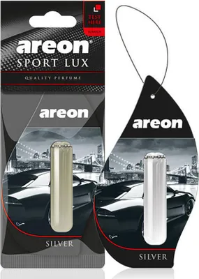 Immagine prodotto di Ciondolo profumato per auto Areon Sport Lux Liquid - Argento, 1 pezzo