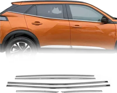 Obrázok produktu pre Okenné lišty pre Peugeot 2008 2019-2020 nerezová oceľ chróm 6ks