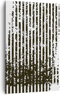 Produktbild von Bild auf Leinwand - Leinwandbild - Einteilig - Abstraktion Schwarz Gürtel - 80x120cm - Wand Bild - Wanddeko - Wandbilder - Leinwanddruck - Wanddekoration - Leinwand bilder - Wandbild - PA80x120-4855
